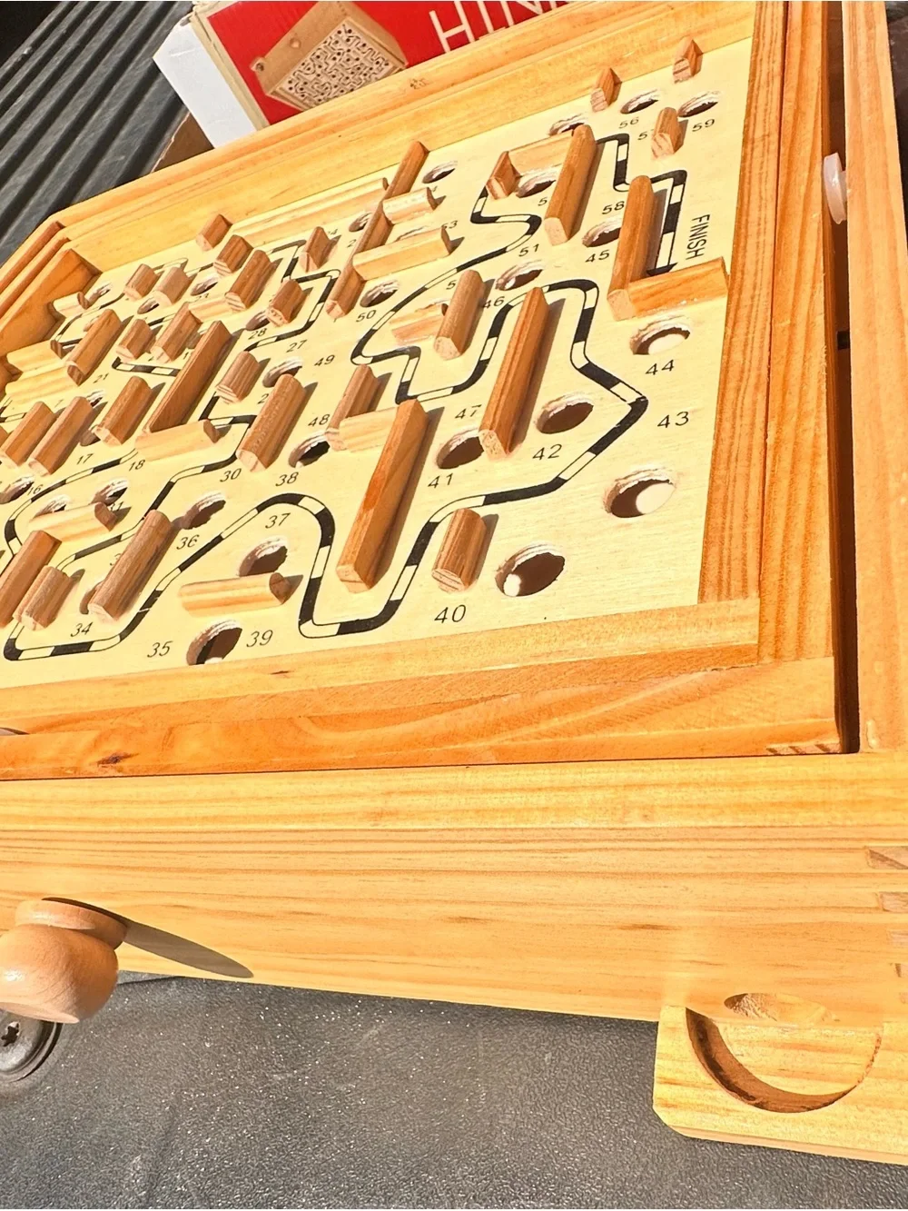 Vintage Pavilion Labyrinth Wooden Maze Puzzle-BOARD ONLY